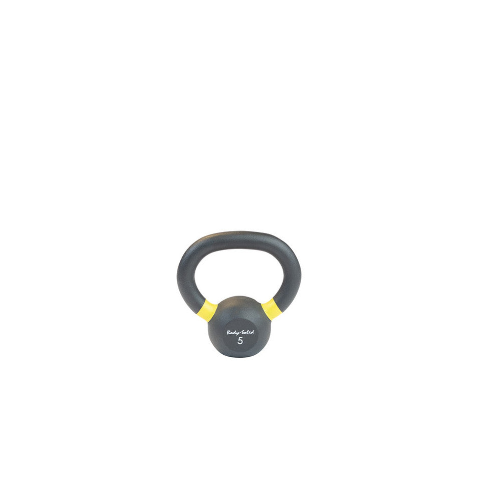 Body Solid Cast Iron Powder Coated Black Kettlebells