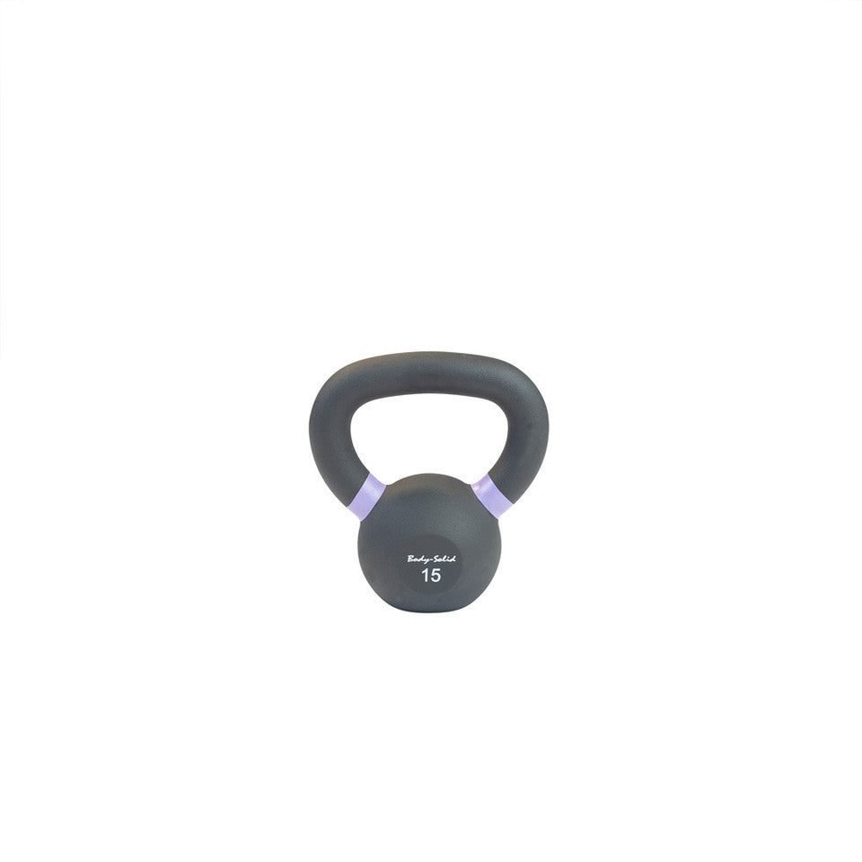 Body Solid Cast Iron Powder Coated Black Kettlebells