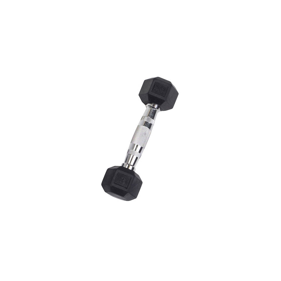 Body-Solid Rubber Hex Dumbbells