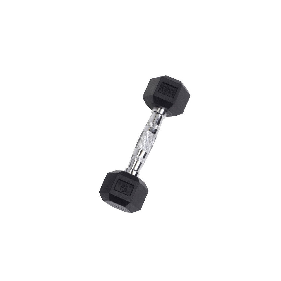 Body-Solid Rubber Hex Dumbbells