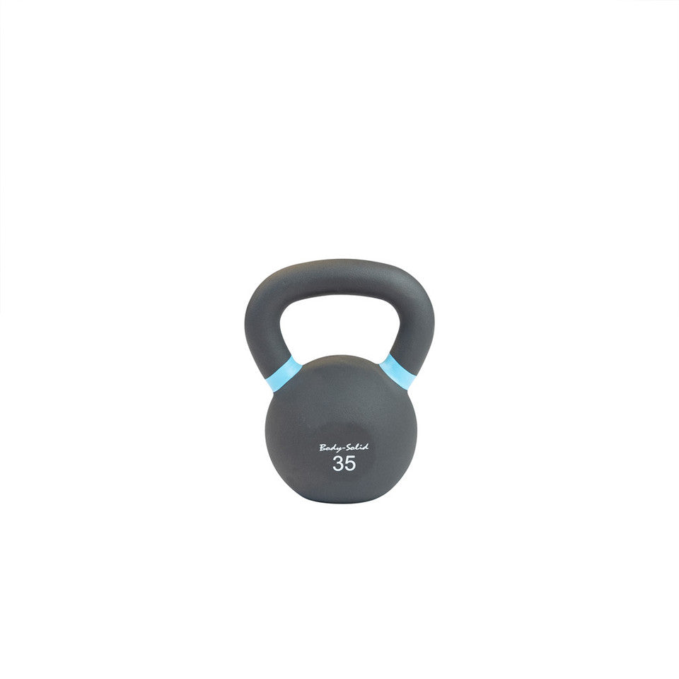 Body Solid Cast Iron Powder Coated Black Kettlebells