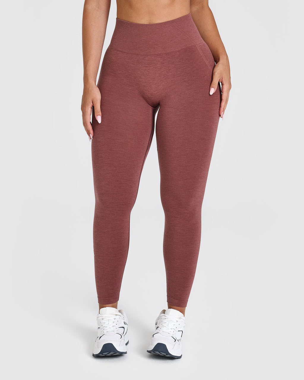 EffortlessLift™ Seamless Leggings with White Logo | Berry