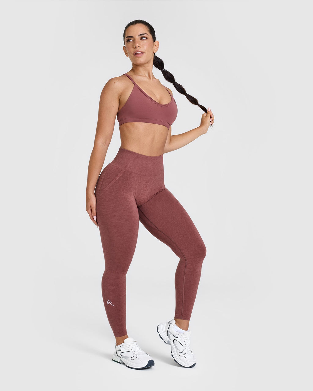 EffortlessLift™ Seamless Leggings with White Logo | Berry