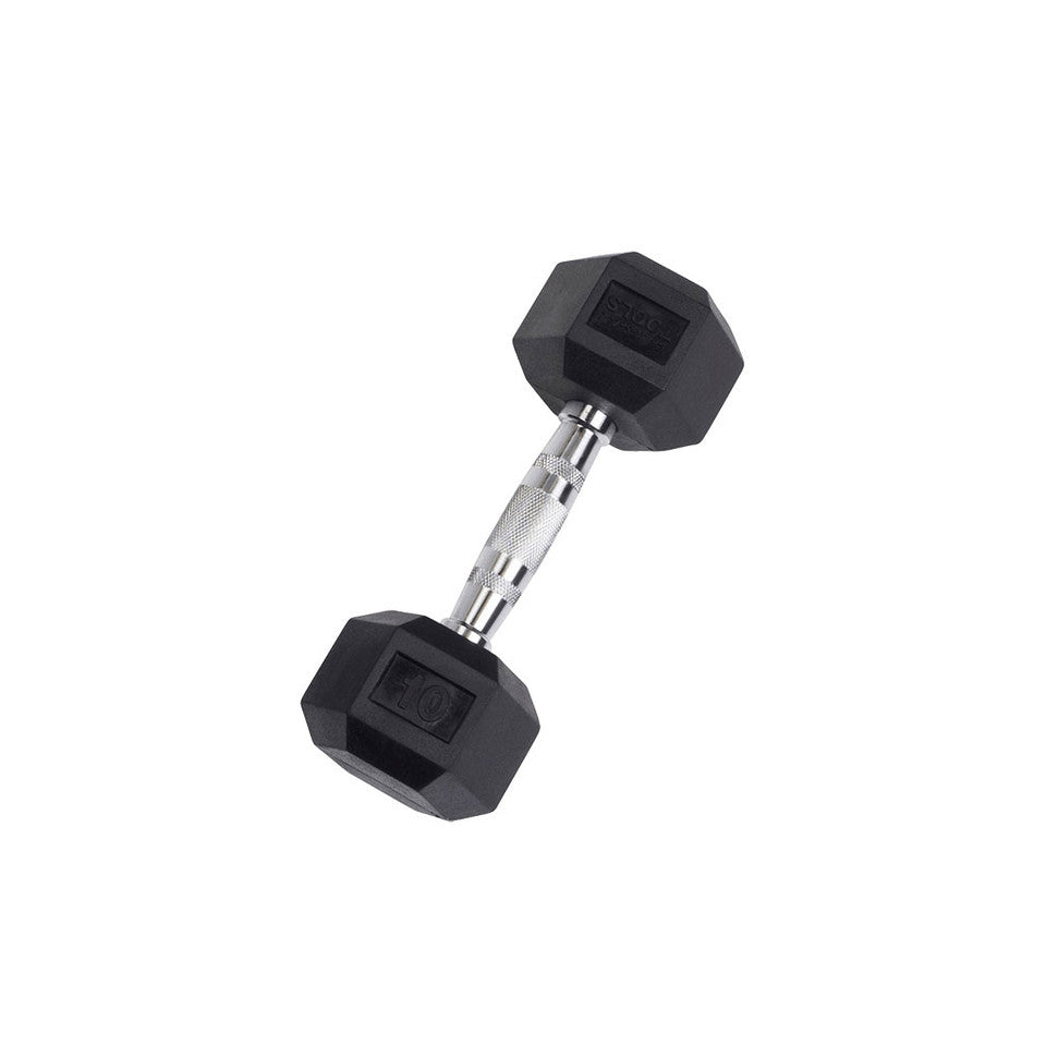 Body-Solid Rubber Hex Dumbbells