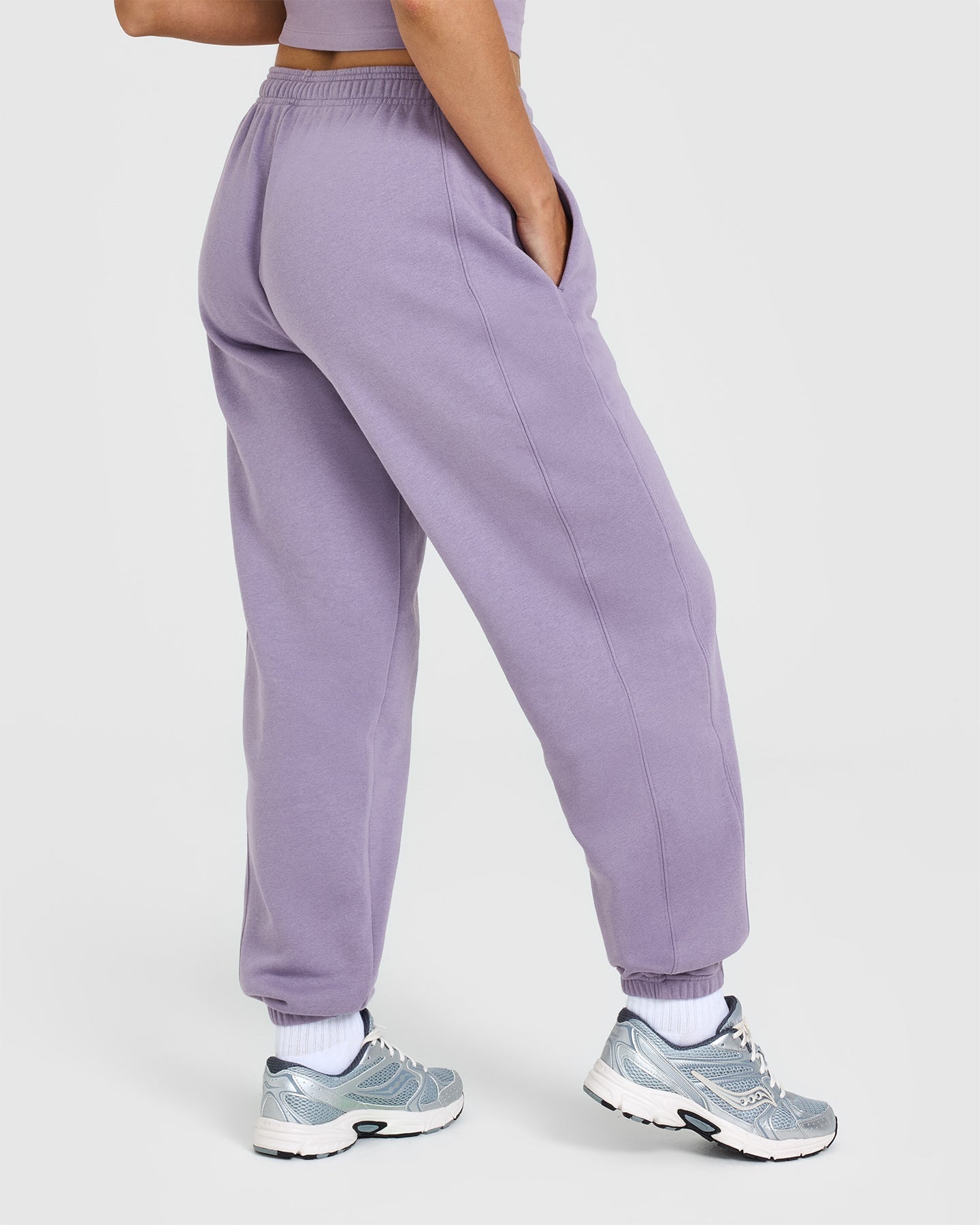 Foundations Joggers With Printed Graphic | Soft Purple