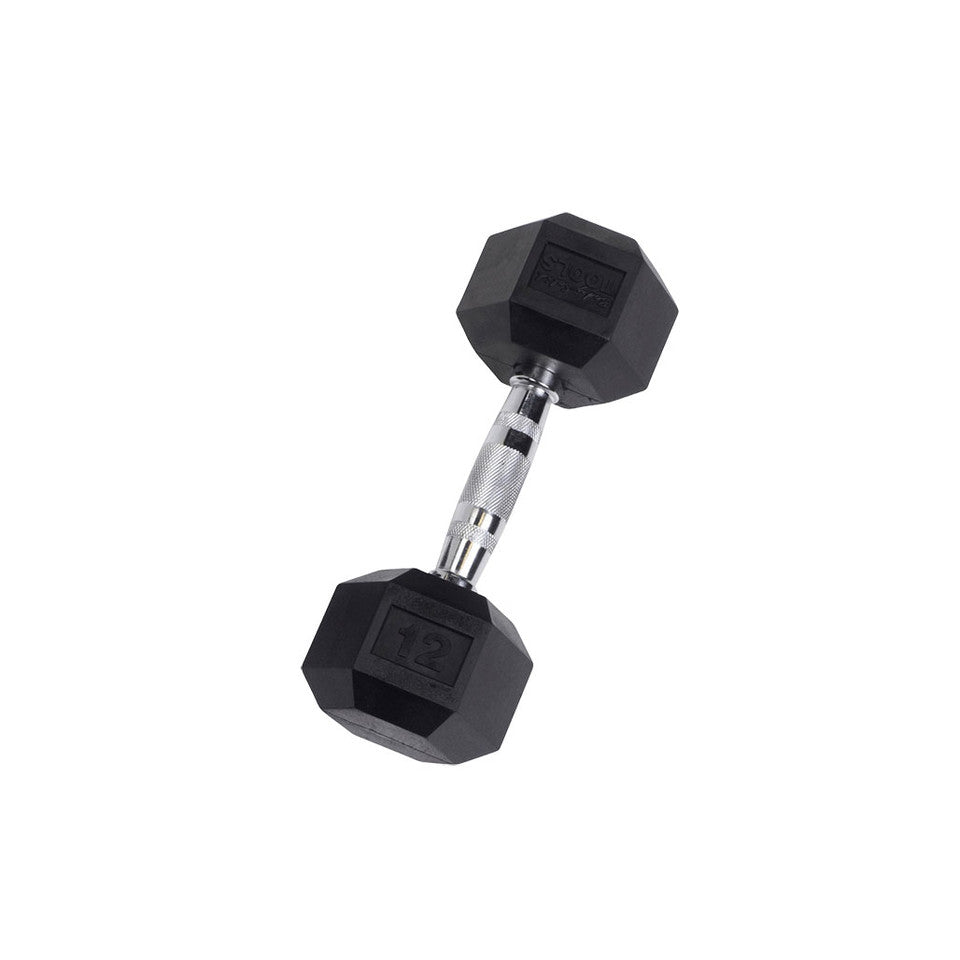 Body-Solid Rubber Hex Dumbbells