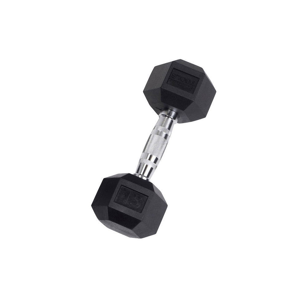 Body-Solid Rubber Hex Dumbbells