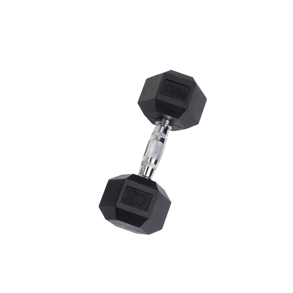 Body-Solid Rubber Hex Dumbbells