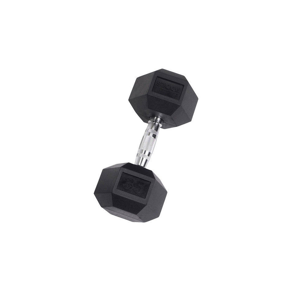 Body-Solid Rubber Hex Dumbbells