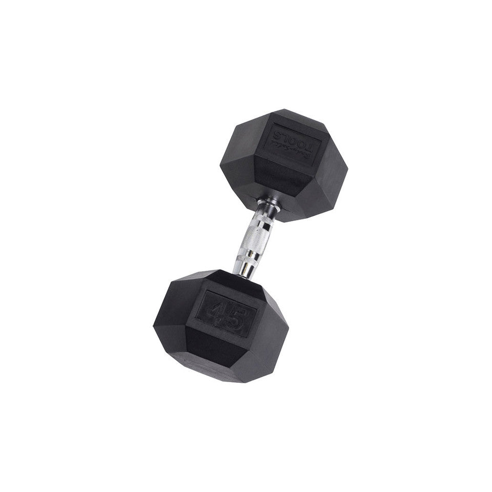 Body-Solid Rubber Hex Dumbbells