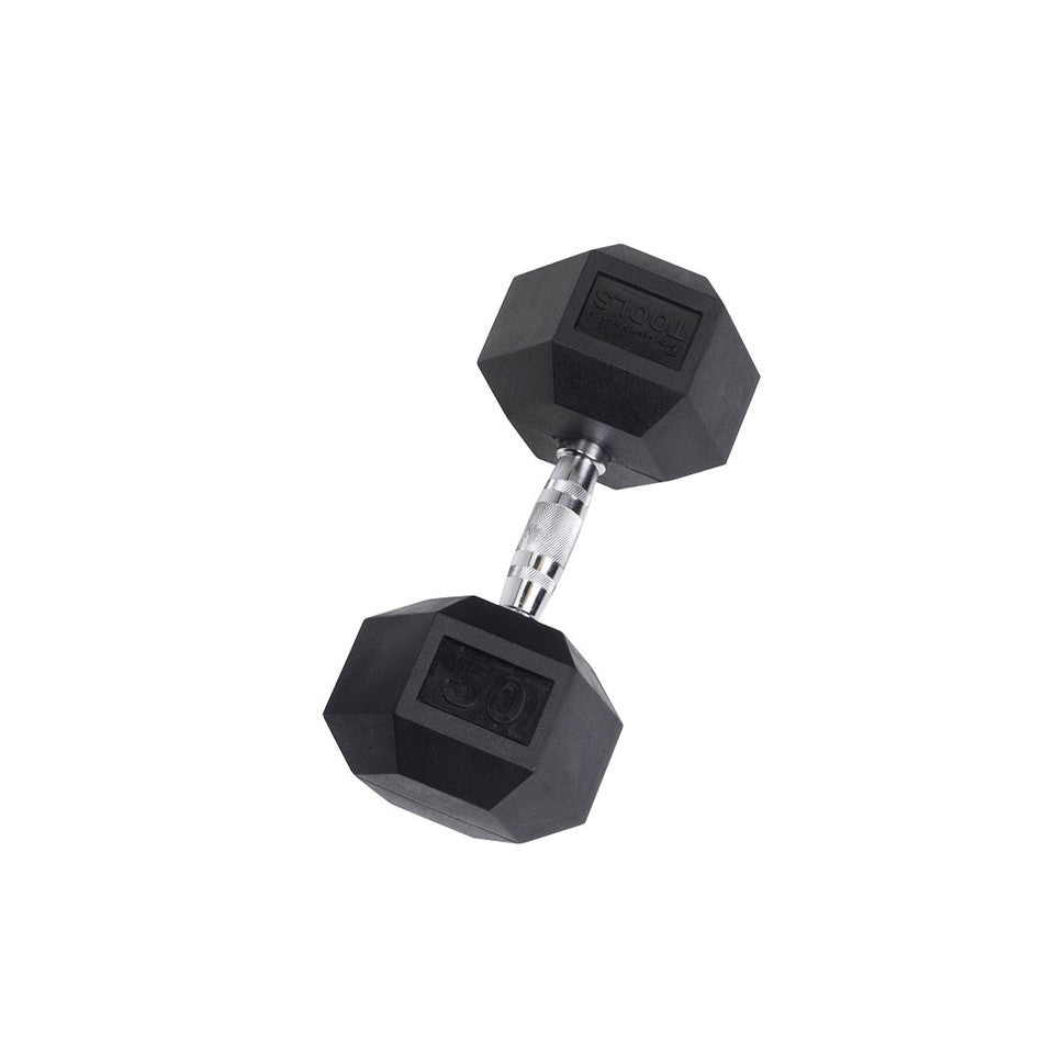 Body-Solid Rubber Hex Dumbbells