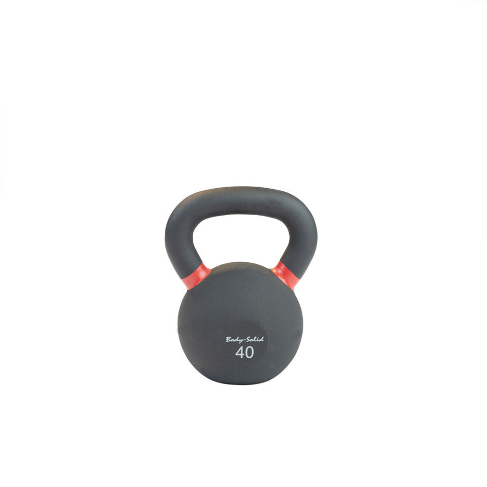 Body Solid Cast Iron Powder Coated Black Kettlebells