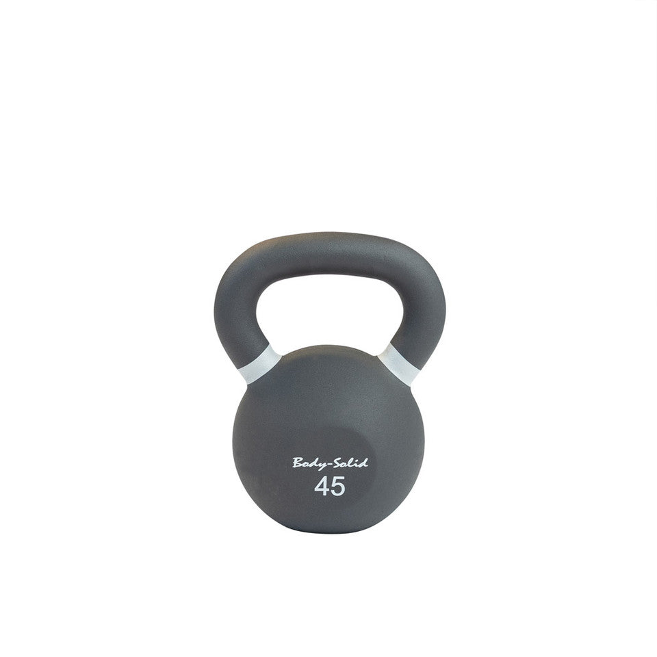 Body Solid Cast Iron Powder Coated Black Kettlebells