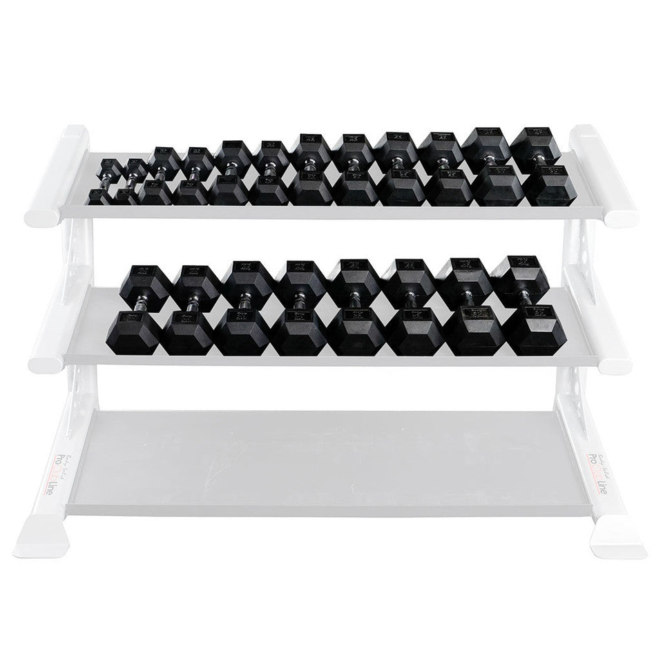 Body Solid Rubber Hex Dumbbell 5-50lb pairs