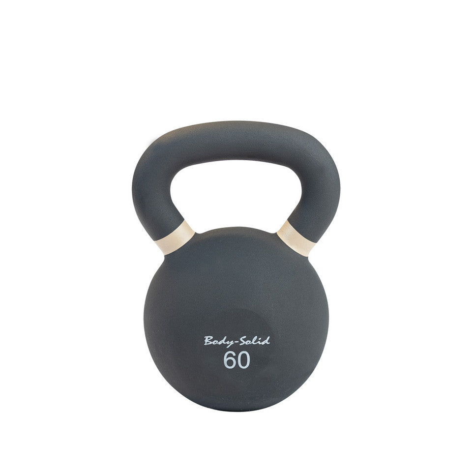 Body Solid Cast Iron Powder Coated Black Kettlebells