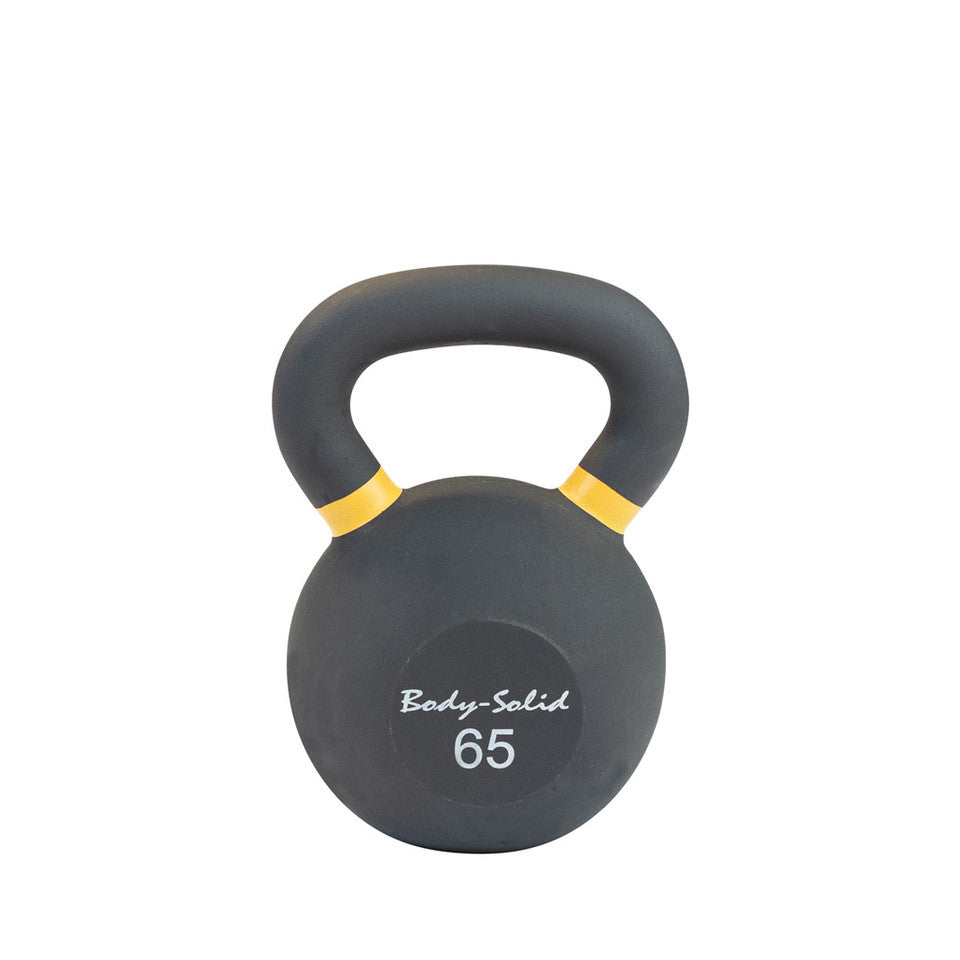 Body Solid Cast Iron Powder Coated Black Kettlebells