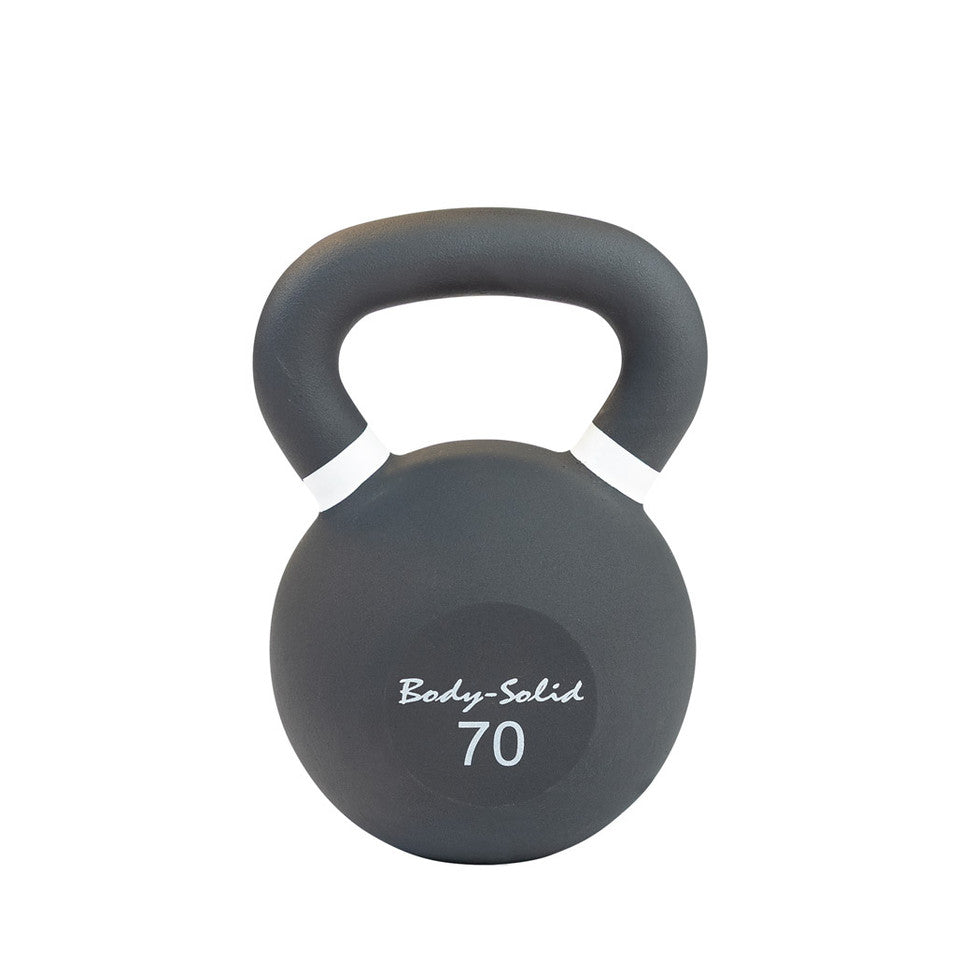 Body Solid Cast Iron Powder Coated Black Kettlebells