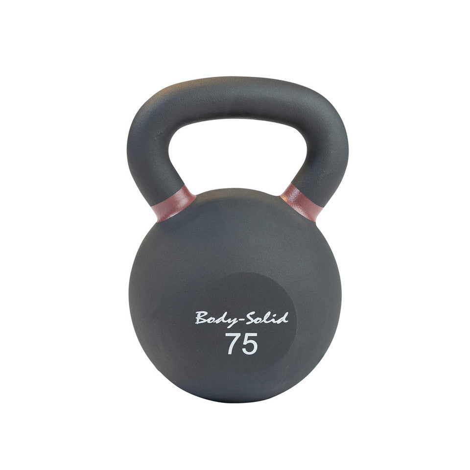 Body Solid Cast Iron Powder Coated Black Kettlebells