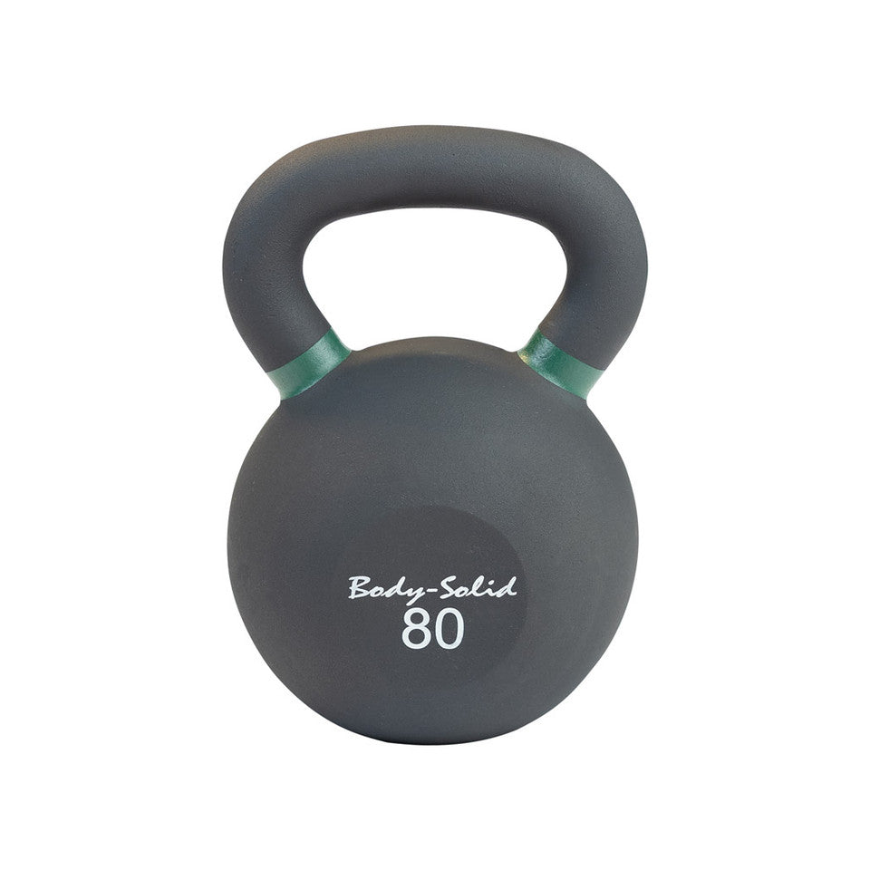 Body Solid Cast Iron Powder Coated Black Kettlebells