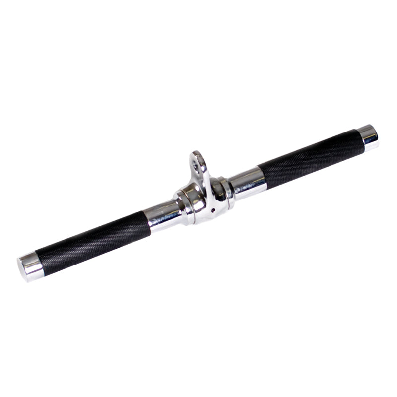 Chrome Revolving Straight Bar Cable Attachment w/ Polyurethane