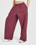Foundations Oversized Oner 25 Straight Leg Sweatpants | Burnt Maroon