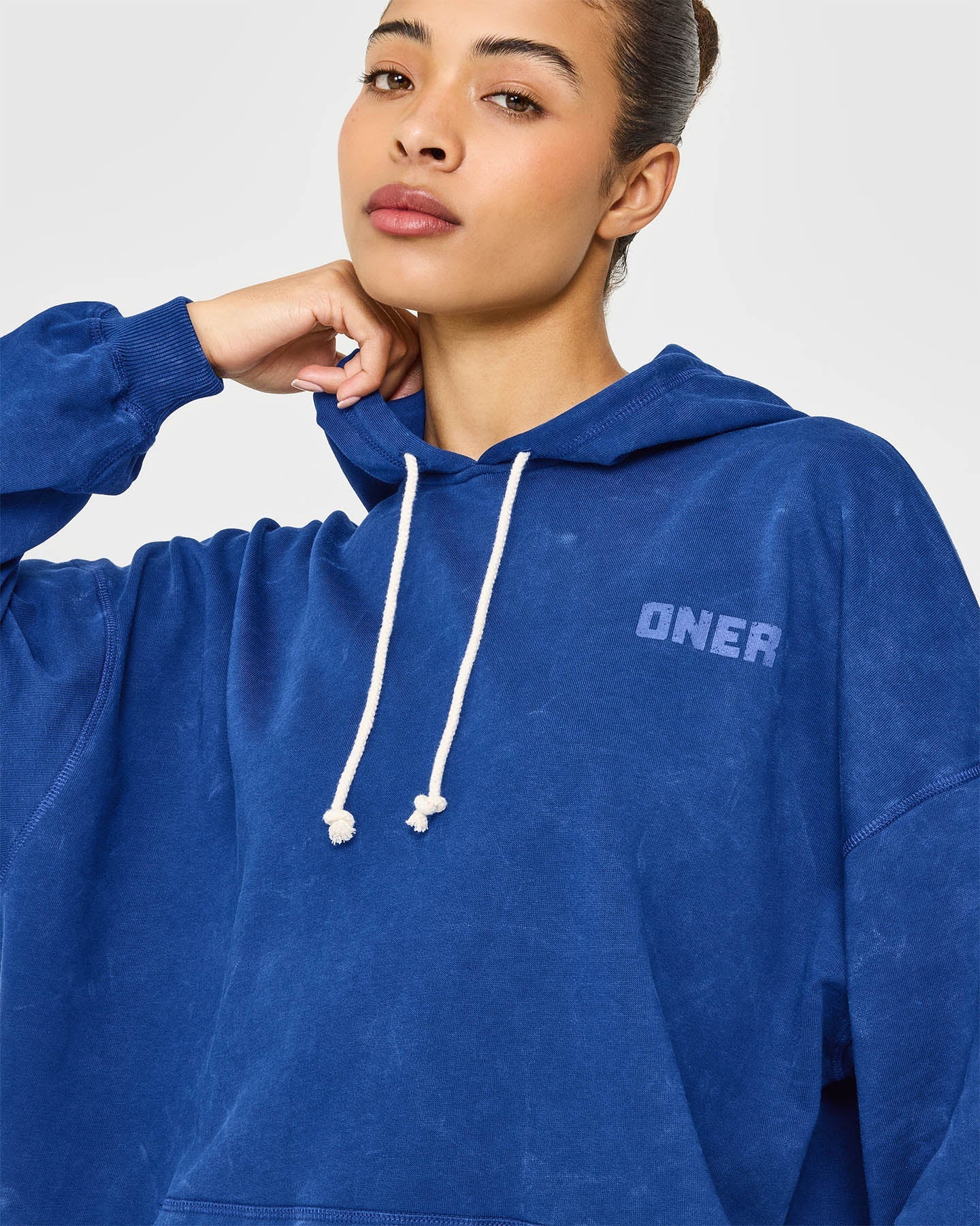 Raw Lounge Oversized Hoodie | Washed Vintage Navy