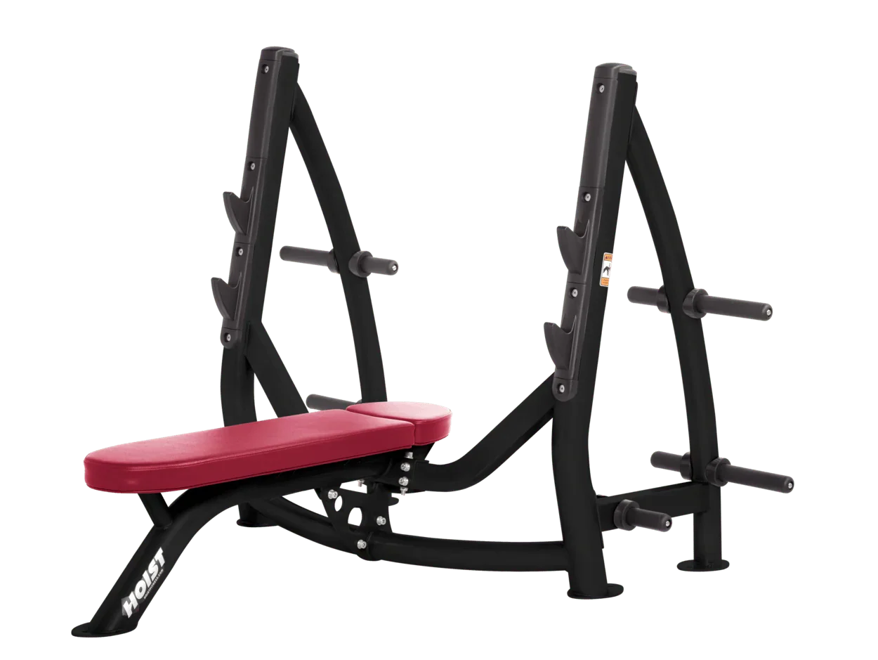 Commercial Olympic Flat Bench with Plate Storage (CF-3170-A)