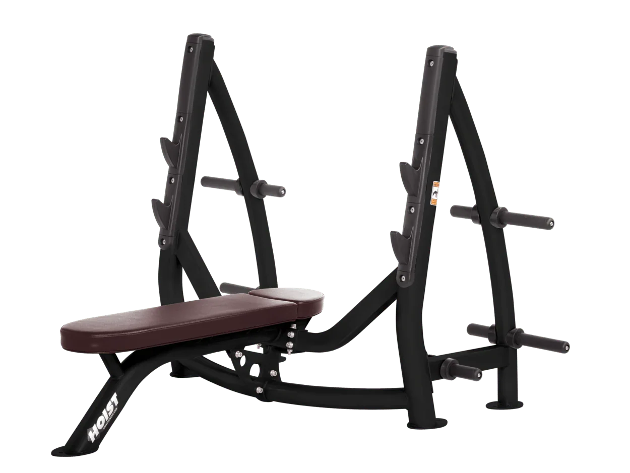 Commercial Olympic Flat Bench with Plate Storage (CF-3170-A)