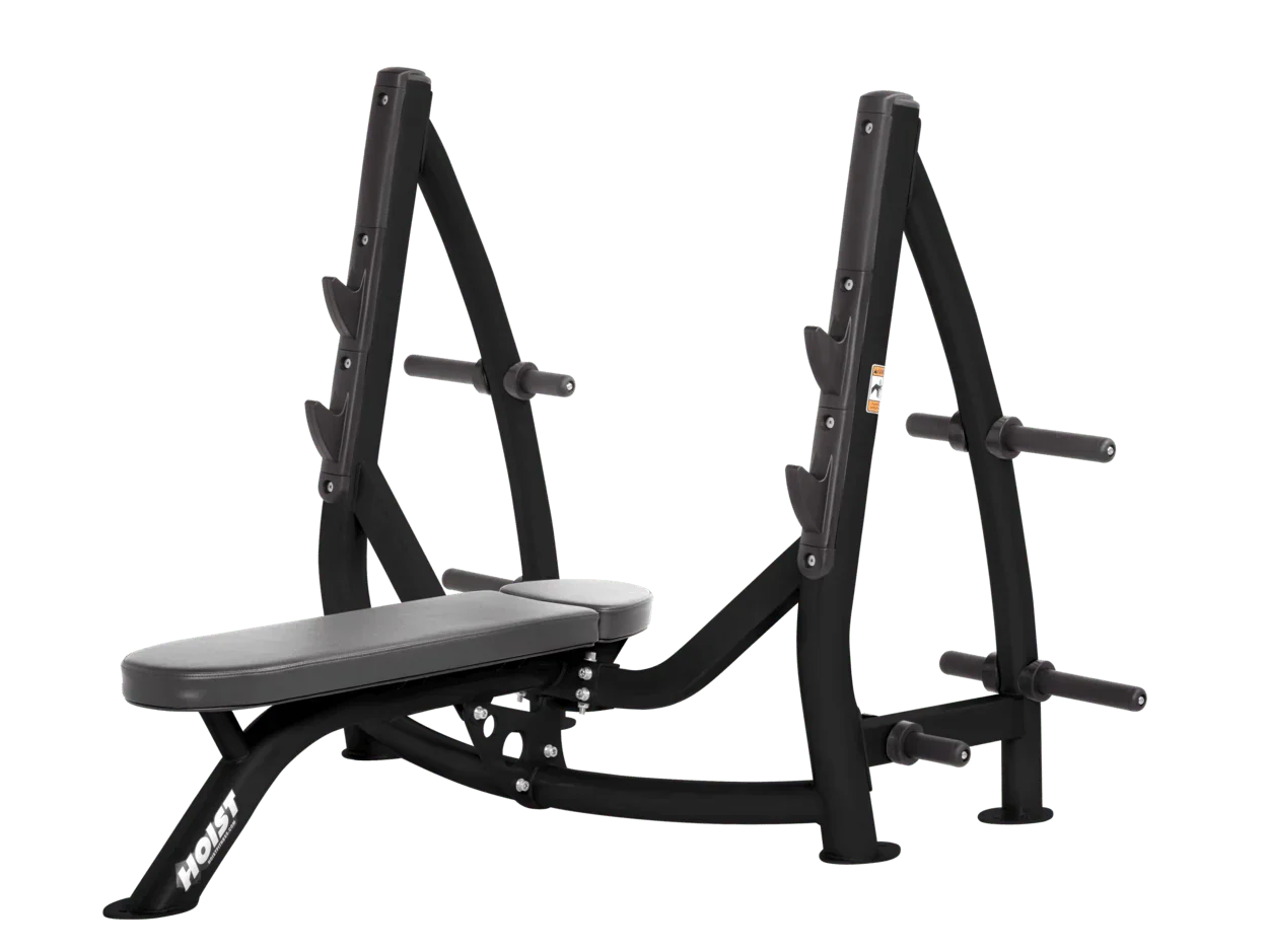 Commercial Olympic Flat Bench with Plate Storage (CF-3170-A)