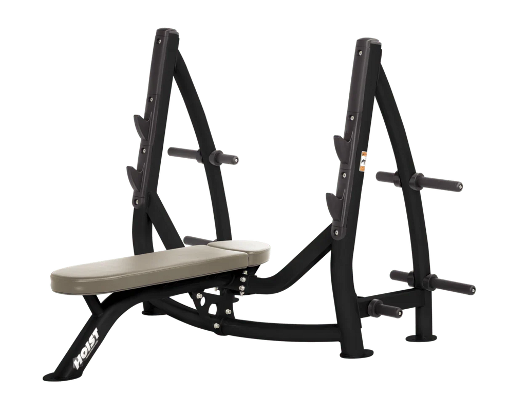 Commercial Olympic Flat Bench with Plate Storage (CF-3170-A)