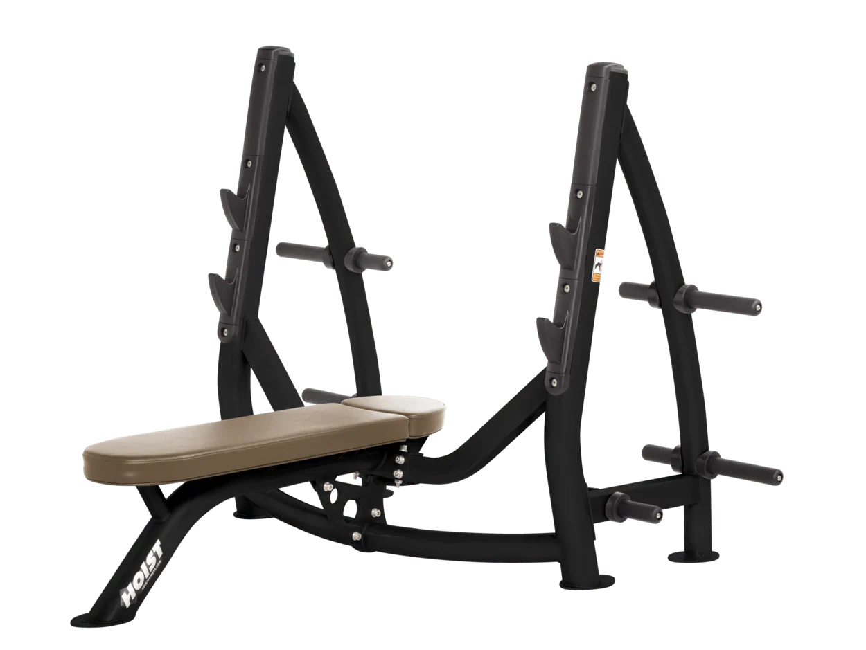 Commercial Olympic Flat Bench with Plate Storage (CF-3170-A)