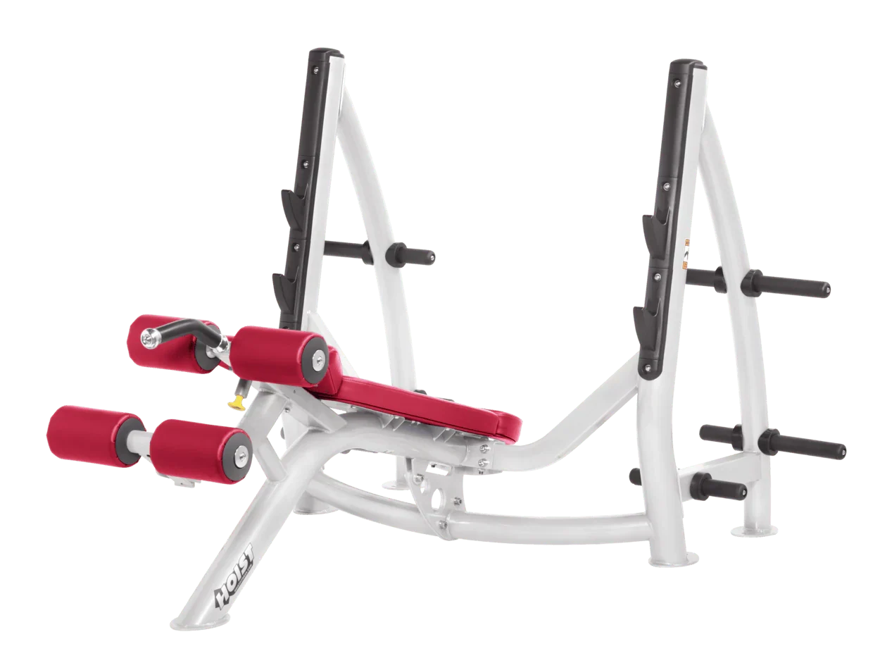 Commercial Olympic Decline Bench with Plate Storage (CF-3177-A)