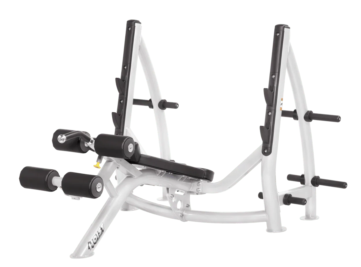 Commercial Olympic Decline Bench with Plate Storage (CF-3177-A)