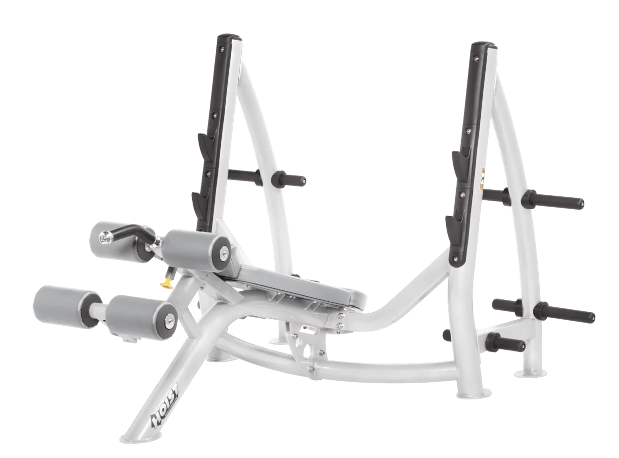 Commercial Olympic Decline Bench with Plate Storage (CF-3177-A)