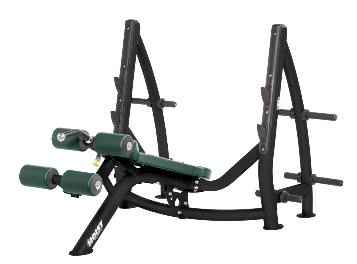 Commercial Olympic Decline Bench with Plate Storage (CF-3177-A)