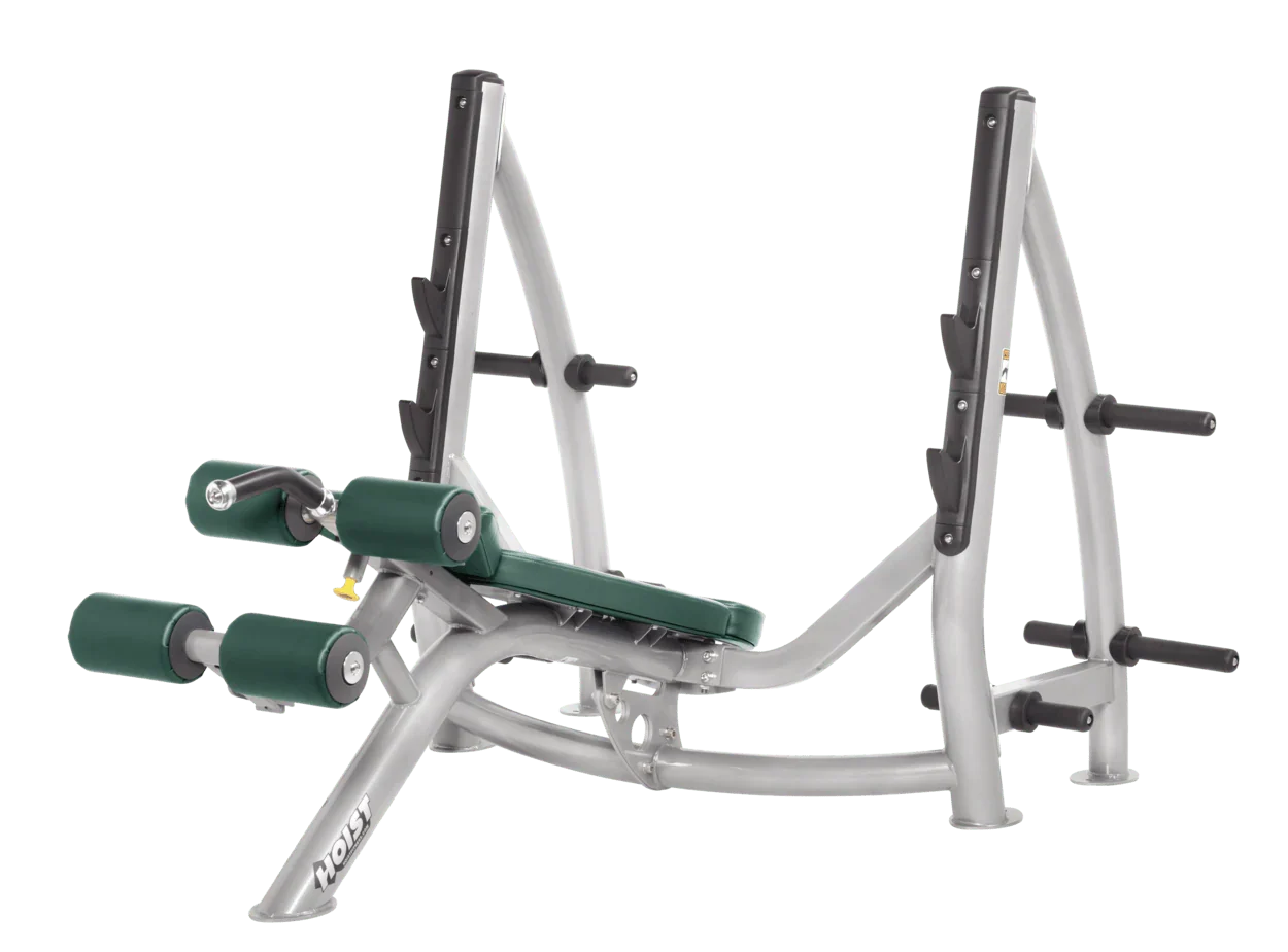 Commercial Olympic Decline Bench with Plate Storage (CF-3177-A)