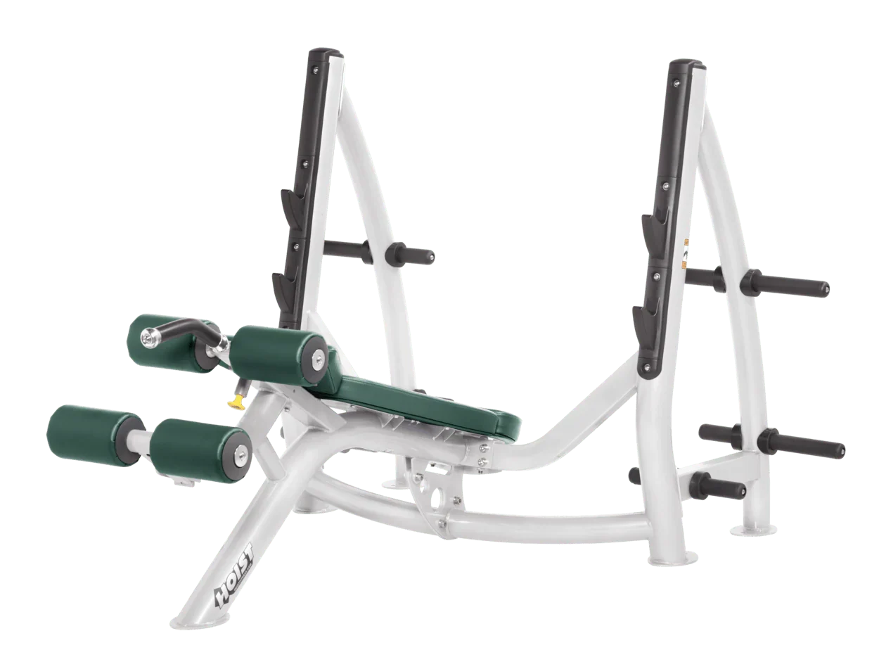 Commercial Olympic Decline Bench with Plate Storage (CF-3177-A)
