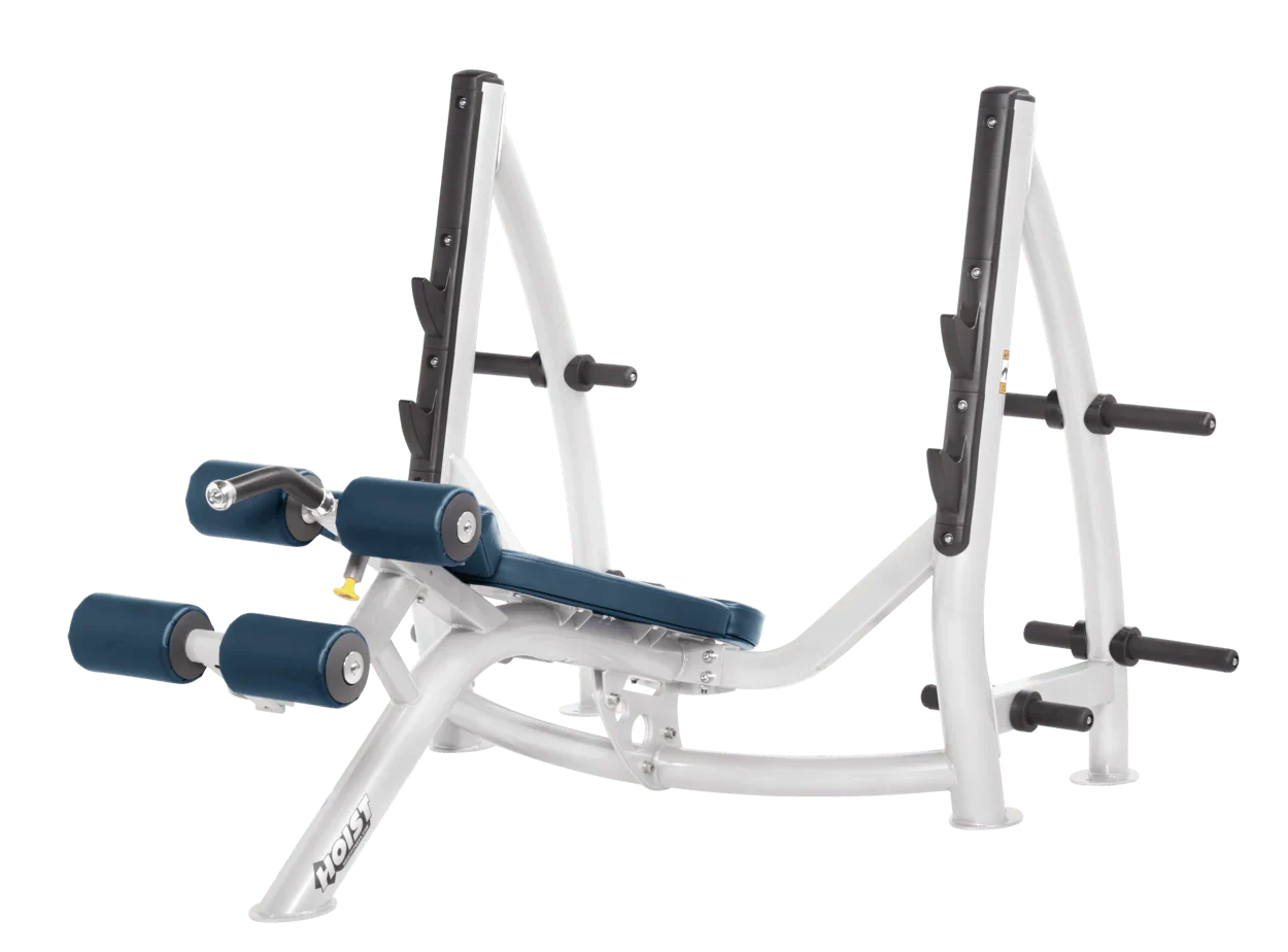 Commercial Olympic Decline Bench with Plate Storage (CF-3177-A)
