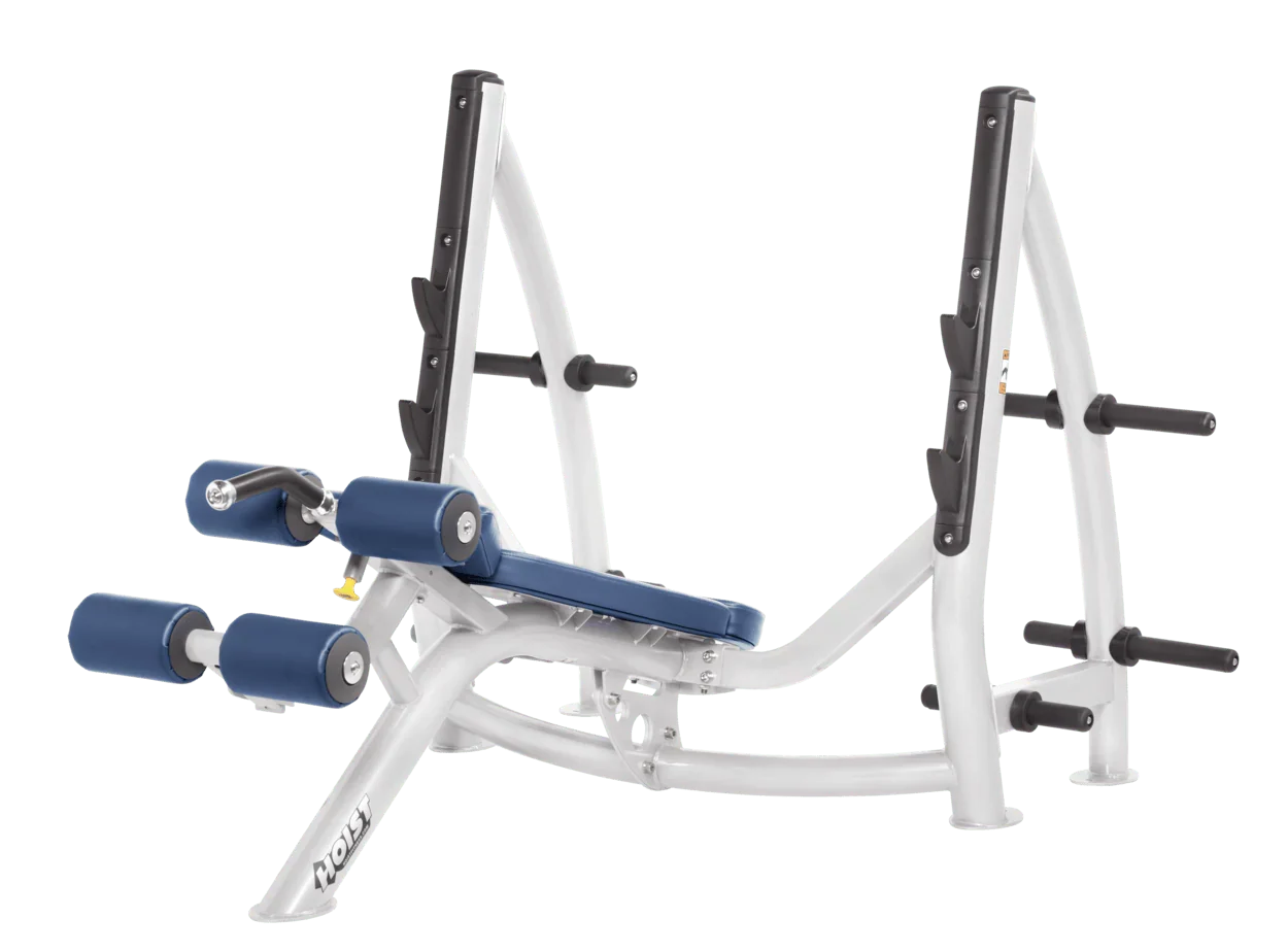 Commercial Olympic Decline Bench with Plate Storage (CF-3177-A)