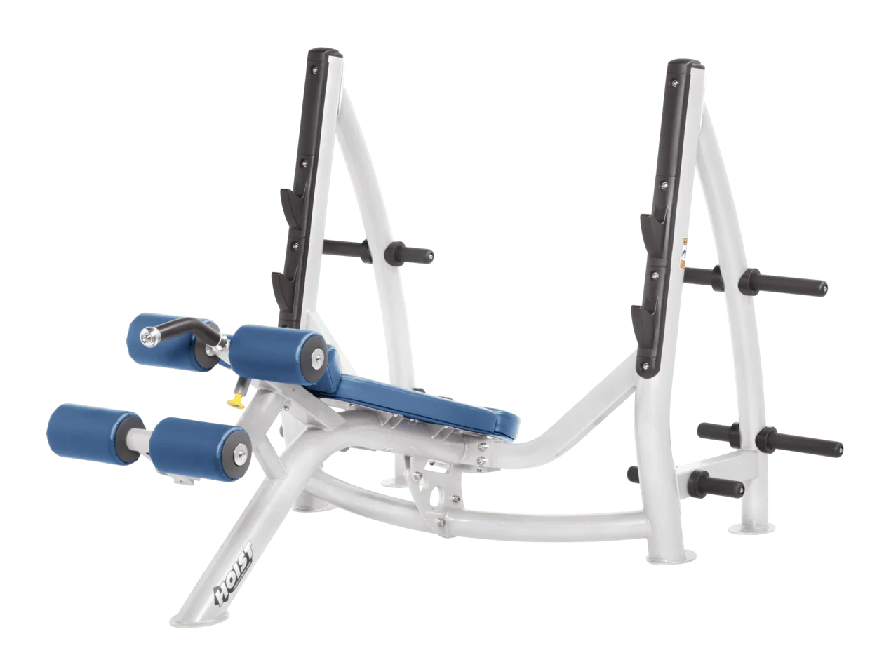 Commercial Olympic Decline Bench with Plate Storage (CF-3177-A)