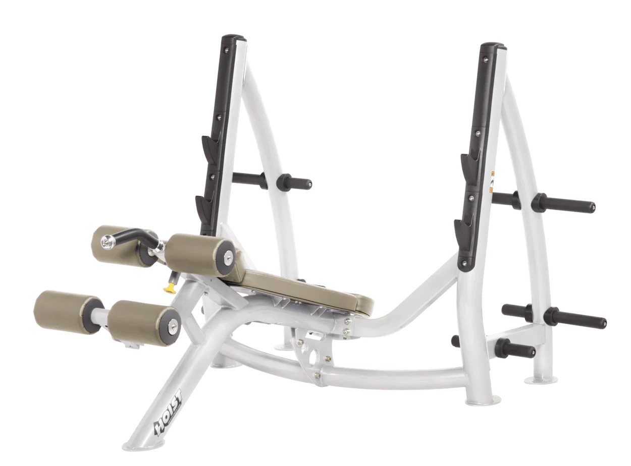 Commercial Olympic Decline Bench with Plate Storage (CF-3177-A)