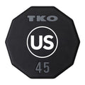 TKO 55 lb Custom Ten-Sided Urethane Dumbbells