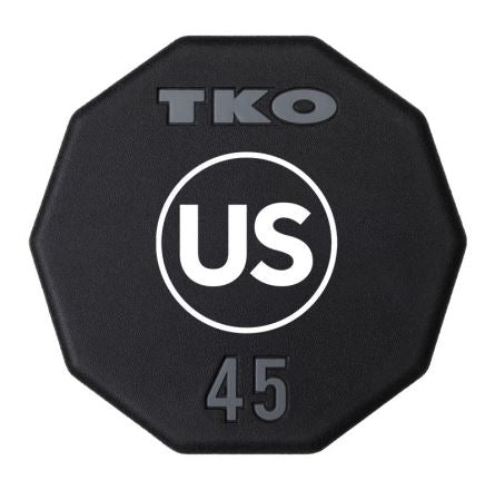 TKO 60 lb Custom Ten-Sided Urethane Dumbbells