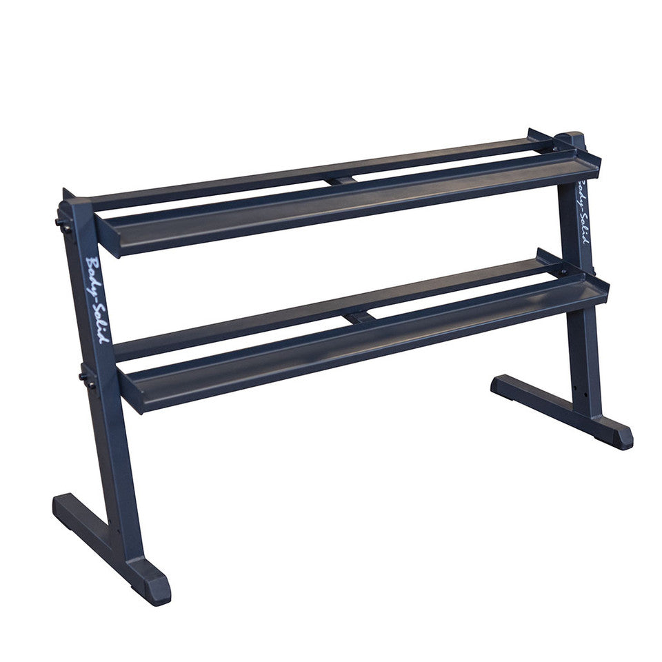 BODY SOLID 2 TIER HORIZONTAL DUMBBELL RACK