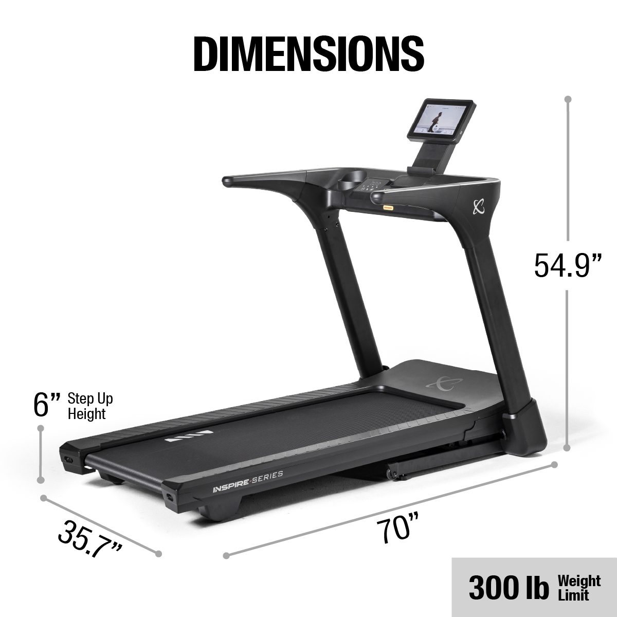 Inspire Series T4s Treadmill