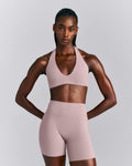 SoftMotion™ Minimal Halter Neck Bralette New Branding | Dusty Purple