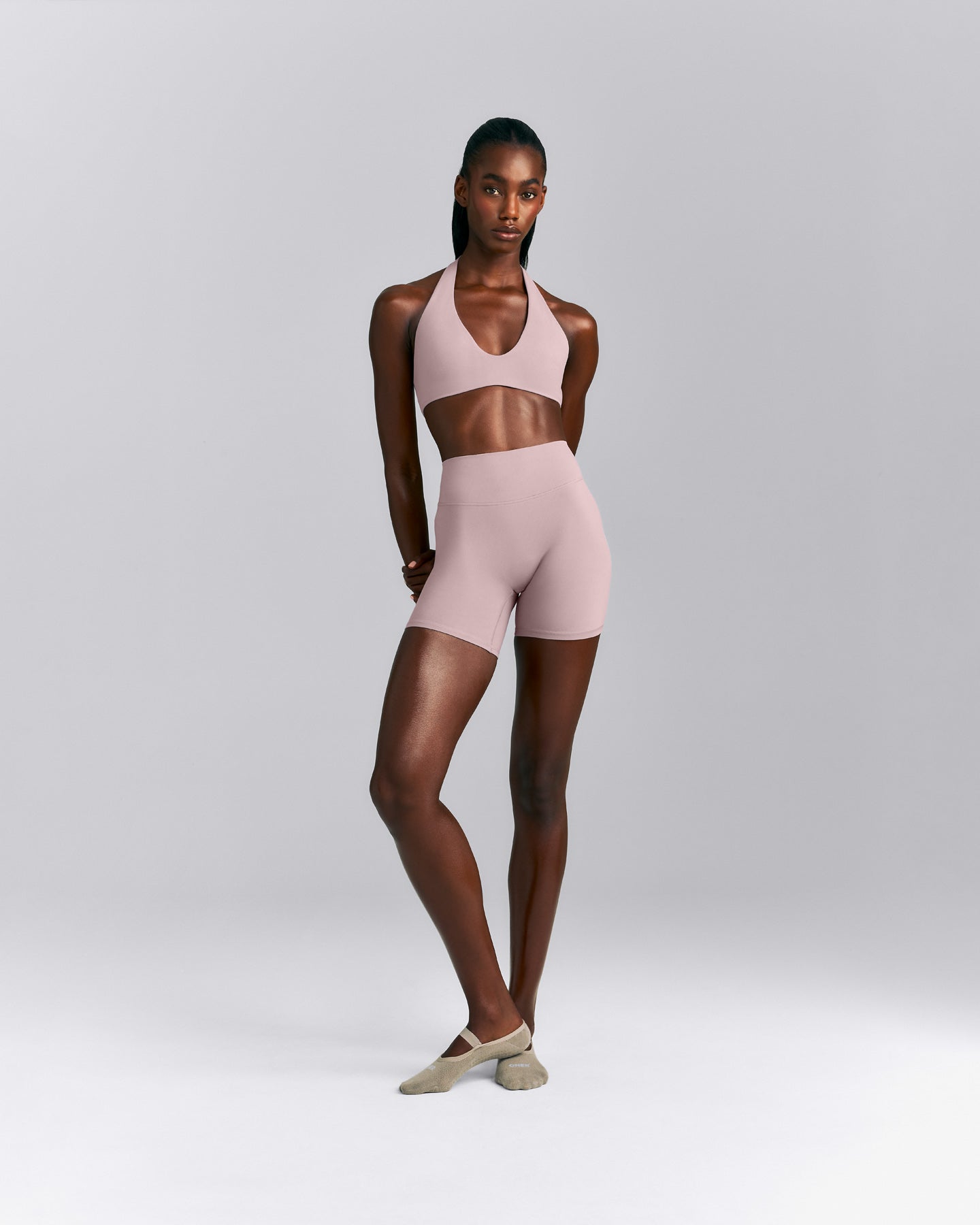 SoftMotion™ Minimal Halter Neck Bralette New Branding | Dusty Purple