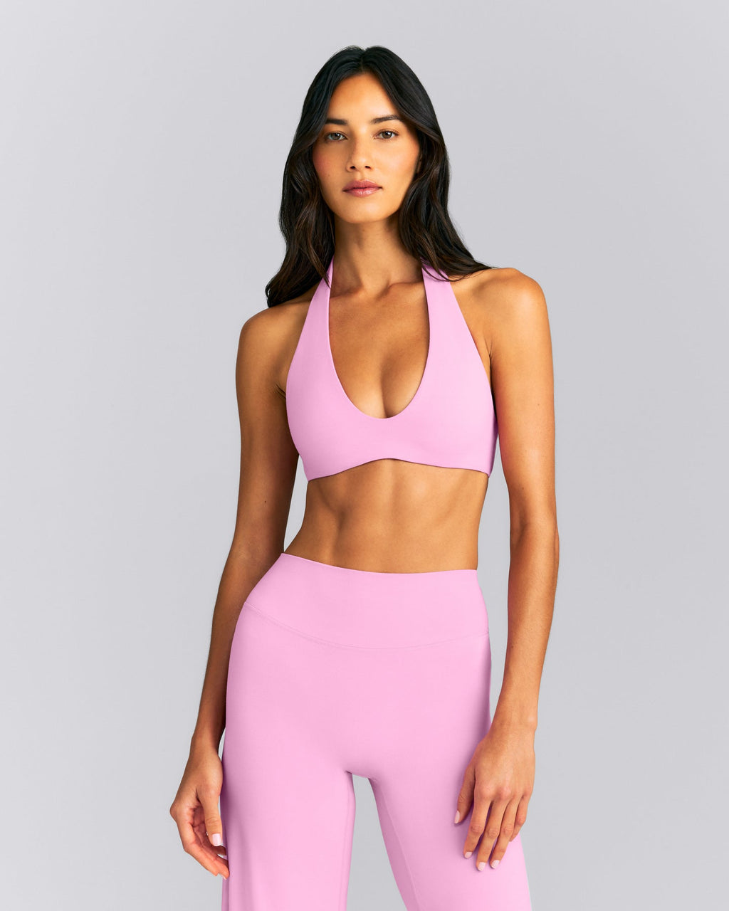 SoftMotion™ Minimal Halter Neck Bralette New Branding | Rose Pink