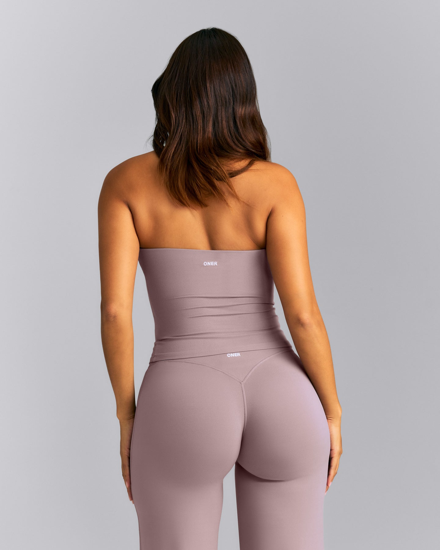 SoftMotion™ Strappy Halter Neck Tank Top with Built in Bra Shelf New Branding | Dusty Purple