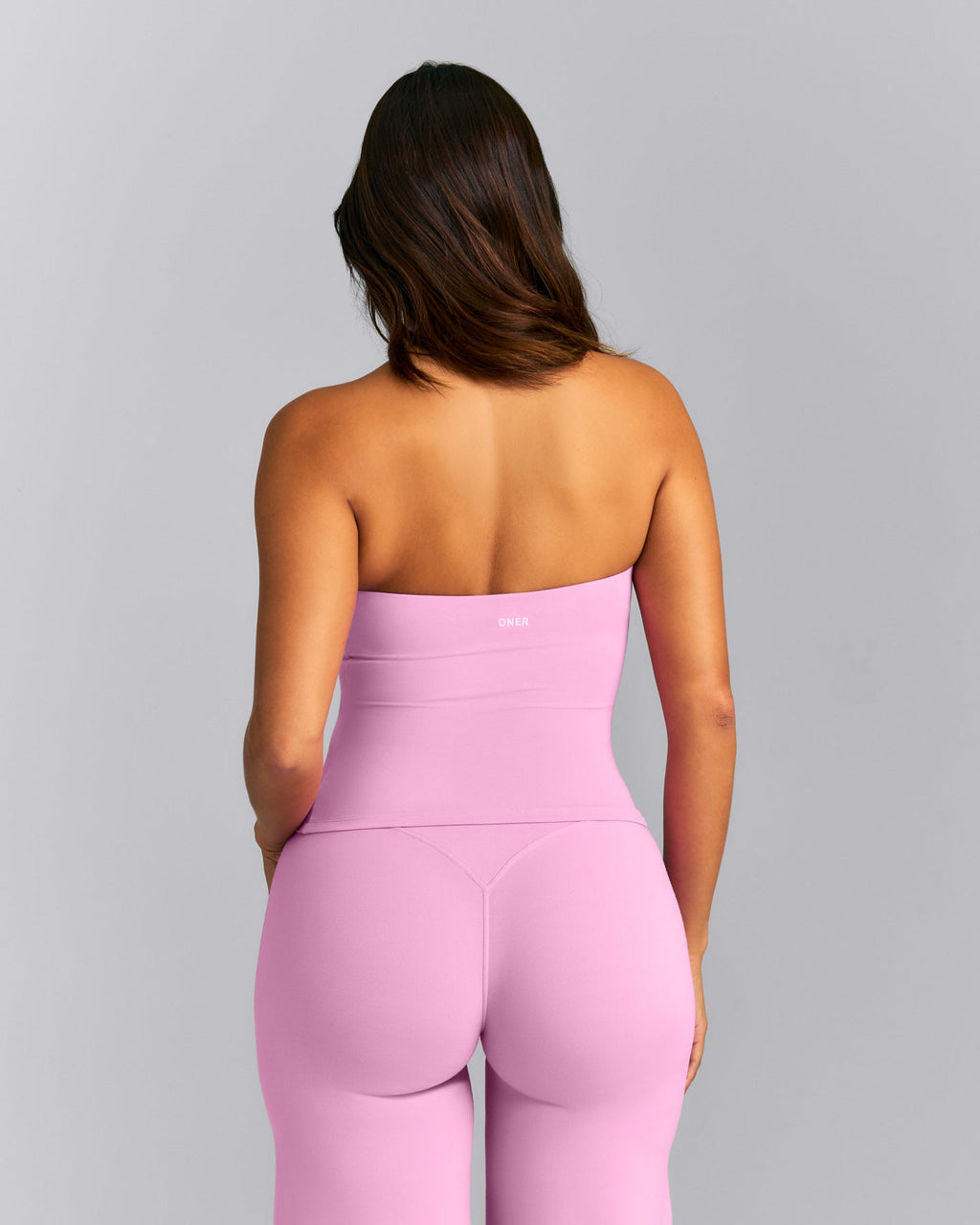 SoftMotion™ Strappy Halter Neck Tank Top with Built in Bra Shelf New Branding | Rose Pink